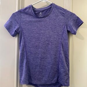 Champion Girl’s Short Sleeve Tee in Heathered Violet